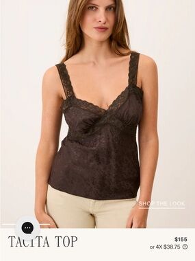 Rouje Tacita Tank Top in White NWT